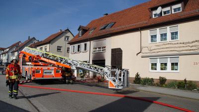 Gerlingen: Brand in einem Keller 